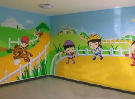 禄丰幼儿园墙体彩绘制作流程及注意事项
